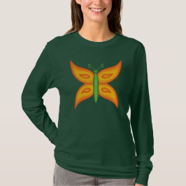 Alien-Schmetterling Langarm T-Shirt