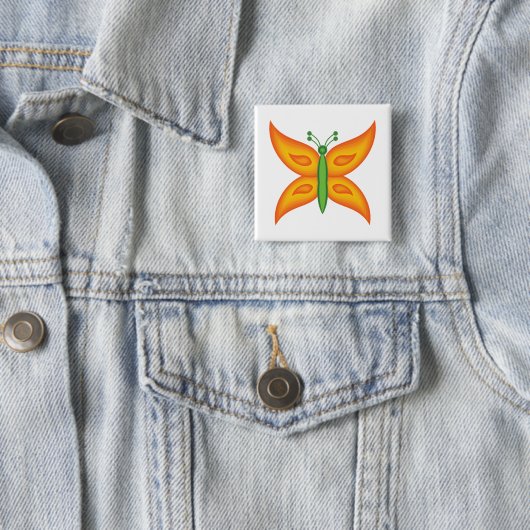 Alien Schmetterlingsknopf Button (Beispiel)