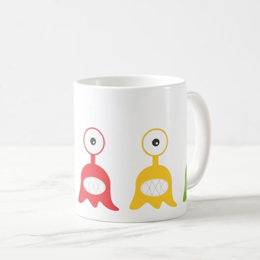 Alien-Schnecken-Tassen Kaffeetasse (VorderseiteRechts)