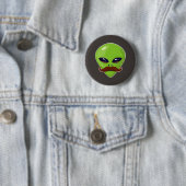 Alien-Schnurrbart Button (Beispiel)