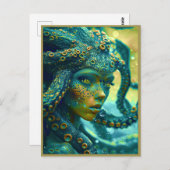 Alien Schönheit von der Wasserwelt Postkarte (Vorne/Hinten)