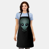 Alien Schürze Niedliche Personalisierte Alien Gesc (Getragen)