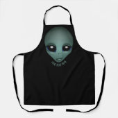 Alien Schürze Niedliche Personalisierte Alien Gesc (Vorderseite)
