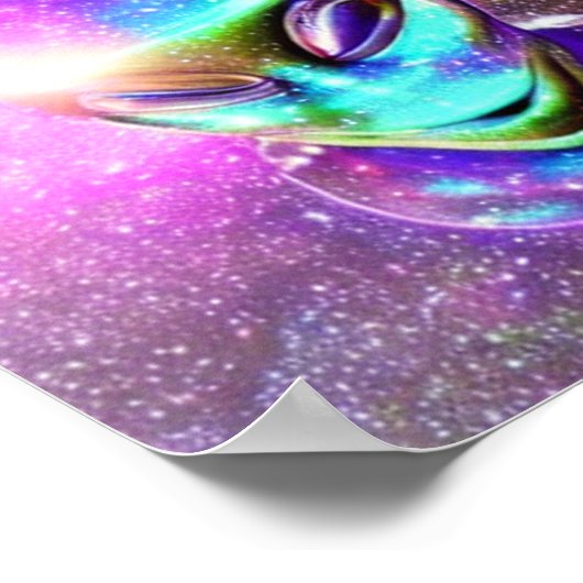 Alien Science Fiction Poster (Ecke)