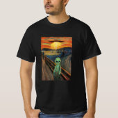 Alien Scream-Malerei T-Shirt (Vorderseite)