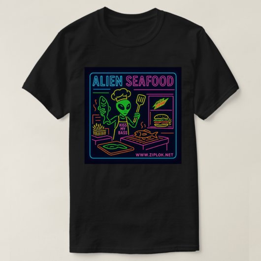 Alien Seafood - T-Shirt (Design vorne)