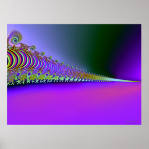 Alien Seascape Landscape Skyscape Poster