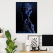 Alien, Sein, UFO, Roswell, Mysterium, Begegnung, a Poster (Heimbüro)