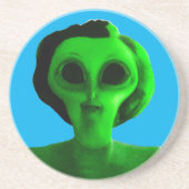 Alien Self Portrait Getränkeuntersetzer (Vorne)