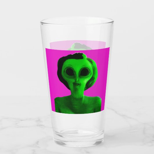 Alien Self Portrait Glas (Rückseite)