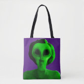 Alien Self Portrait Tasche (Vorderseite)