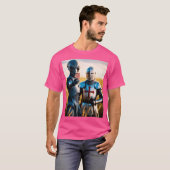 Alien Selfie mit Templar Knight T-Shirt (Vorne ganz)