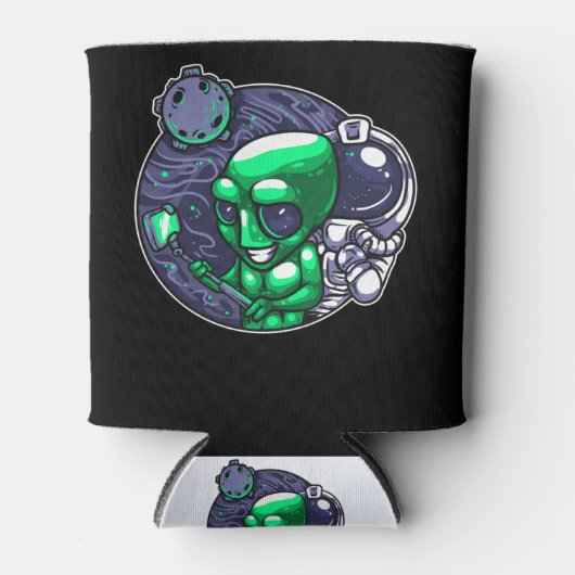 Alien Selfie Snap für Astronomen-Lehrerin Weltraum Dosenkühler (Vorderseite)