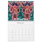 Alien-seltene Kunstsammlung Kalender (Feb 2027)