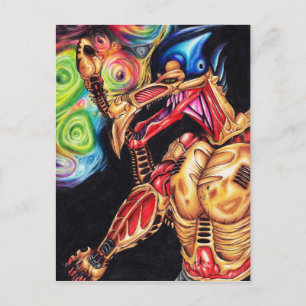 Alien Sentinel - Kunst der Wissenschaft Postkarte