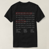 Alien Sheephead Word Search Puzzle Wordsearch T-Shirt (Design vorne)