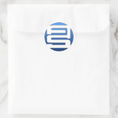 Alien Shoes Logo-Aufkleber Runder Aufkleber (Tasche)