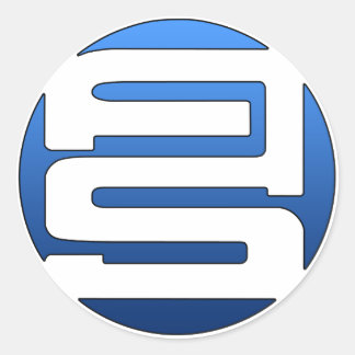 Alien Shoes Logo-Aufkleber Runder Aufkleber