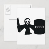 Alien Shotgun Postkarte (Vorne/Hinten)