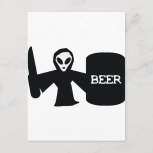 Alien Shotgun Postkarte