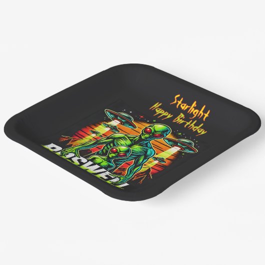 Alien Sightings im Roswell Nation Park! Pappteller (Gewinkelt)