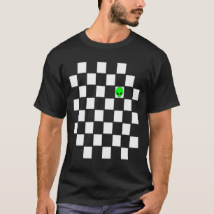 Alien Ska Music Genre Schwarz-weiß T-Shirt
