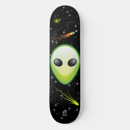 Alien Skateboard (Vorderseite)
