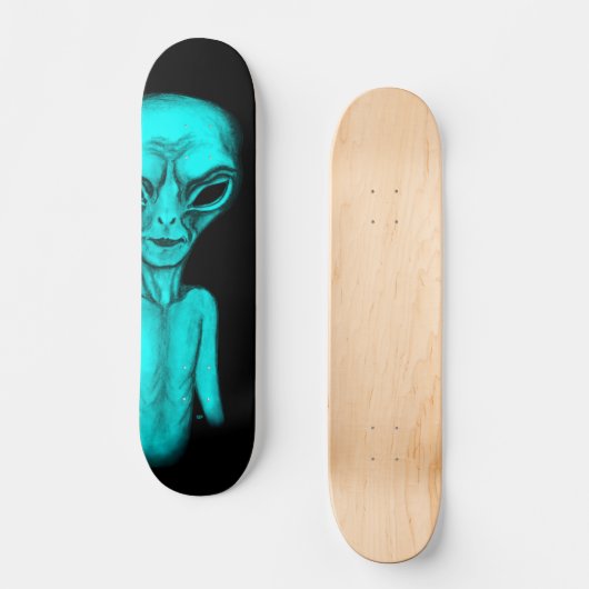 Alien Skateboard (Vorderseite)