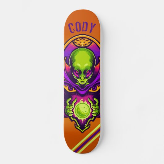 Alien Skateboard (Vorderseite)