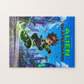 Alien-Skateboard-Puzzle Puzzle (Horizontal)