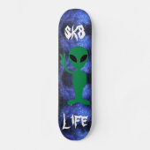 Alien-Skateplattform Skateboard (Vorderseite)
