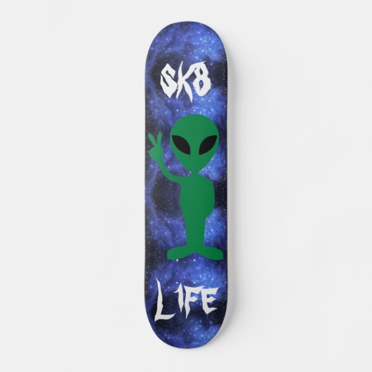 Alien-Skateplattform Skateboard (Vorderseite)