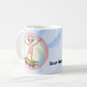 Alien Skater Kaffeetasse (Vorderseite Links)