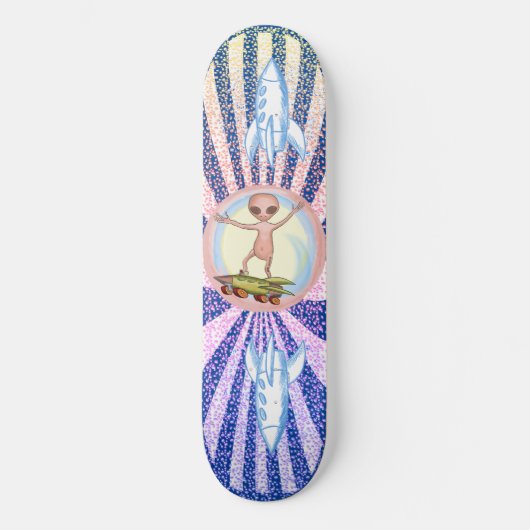 Alien Skater Skateboard (Vorderseite)