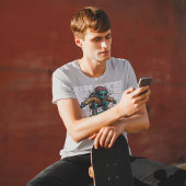 Alien Skater Streetwear Skateboard Graphic Tee