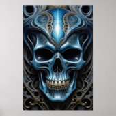 Alien Skull - 005 - Night Vision - Fantasy Art Poster (Vorne)