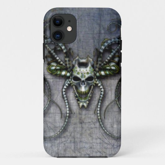 Alien Skull Case-Mate iPhone Hülle (Rückseite)