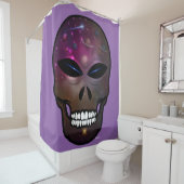 Alien Skull Creature Bad Dusche Curtian Duschvorhang (Beispiel)