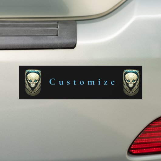 Alien skull Head Thunder_Cove Autoaufkleber (Auf Auto)