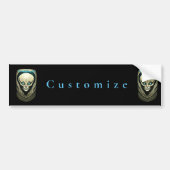 Alien skull Head Thunder_Cove Autoaufkleber (Vorne)