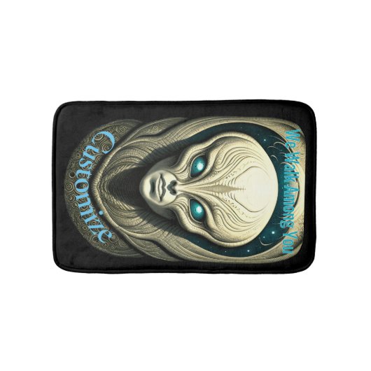 Alien skull Head Thunder_Cove Badematte (Vorderseite)