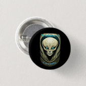 Alien skull Head Thunder_Cove Button (Vorne & Hinten)