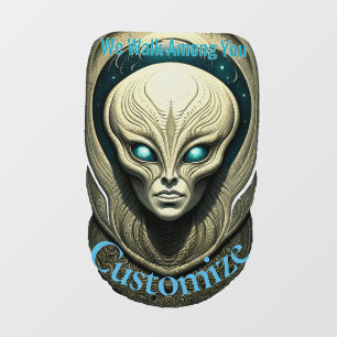 Alien skull Head Thunder_Cove Fensteraufkleber