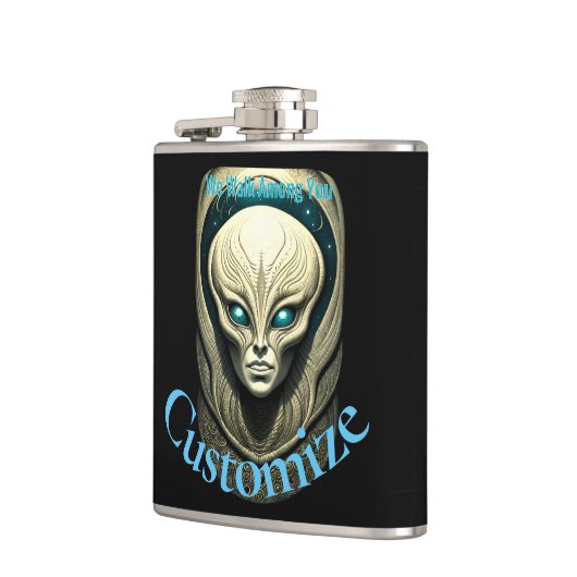 Alien skull Head Thunder_Cove Flachmann (Links)