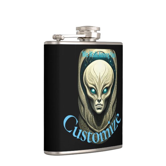 Alien skull Head Thunder_Cove Flachmann (Rechts)