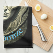 Alien skull Head Thunder_Cove Geschirrtuch (Viertel Falte)