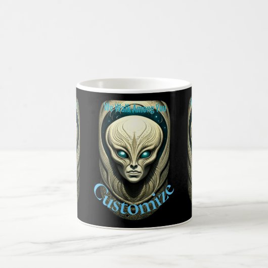 Alien skull Head Thunder_Cove Kaffeetasse (Mittel)