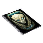 Alien skull Head Thunder_Cove Notizblock (Rechte Seite)