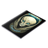 Alien skull Head Thunder_Cove Notizblock (Linke Seite)