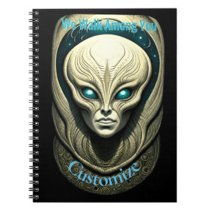 Alien skull Head Thunder_Cove Notizblock